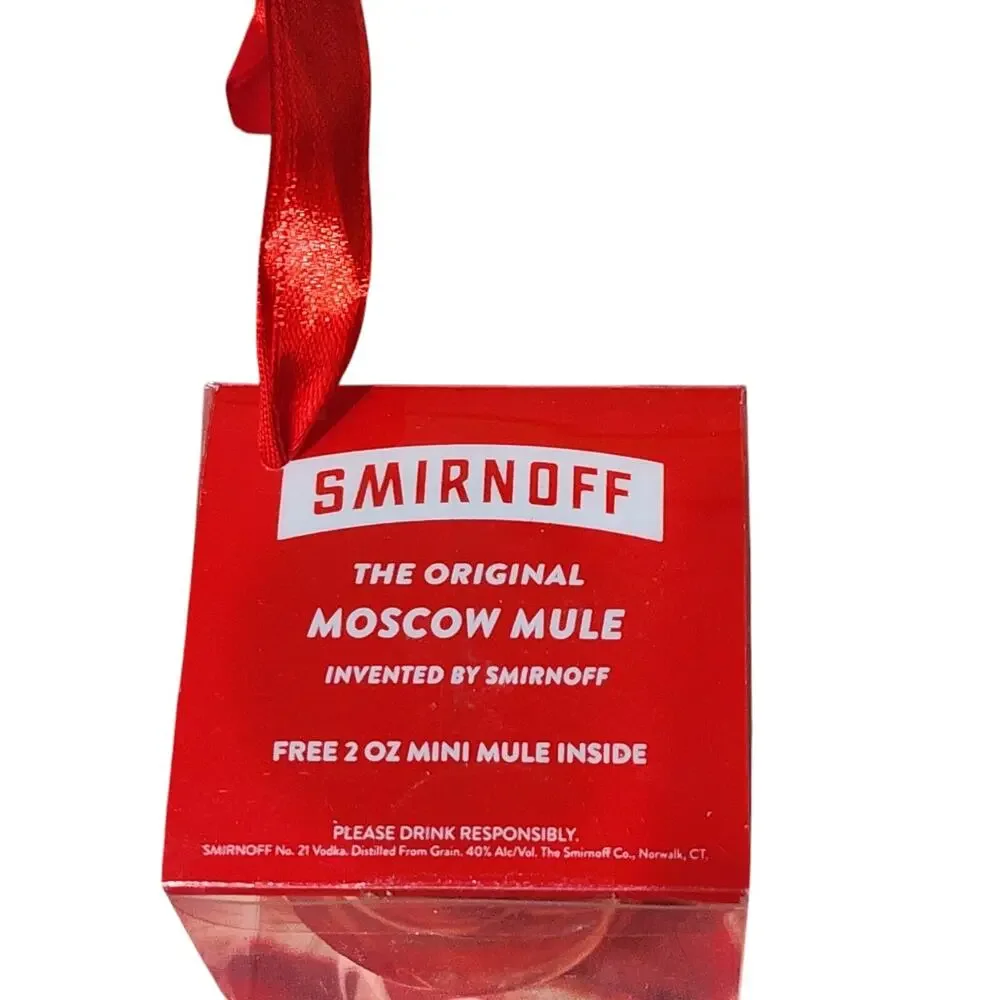 Smirnoff Moscow Mule 2oz Cup Mug Ornament NIB